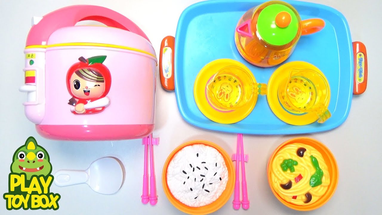 Learning Rice Noodle Foods Play Names And Sounds For Kids With Toys 