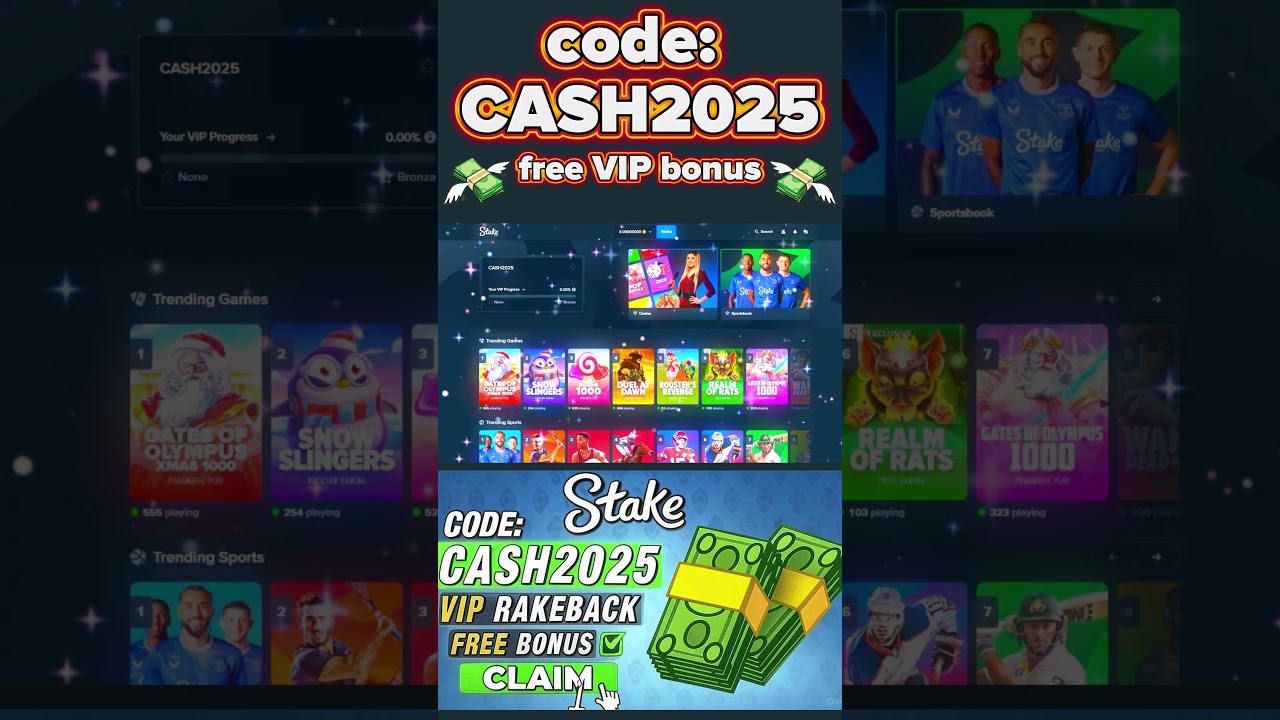 Claim Free Stake Welcome Bonus "CASH2025" – Stake Promo Code 2025