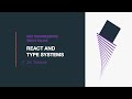 React and Type Systems - Jiri Tobisek (Hebrew)