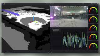 Visualized using Foxglove: Purdue Lunabotics' robot, Alvie
