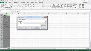 Remove Asterisks from a Range using Find and Replace