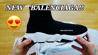 unboxing balenciaga speed trainer