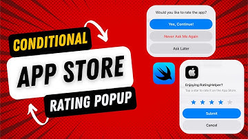 Conditional App Store Rating Popup Using SwiftUI | Xcode