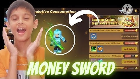 I Got New Money Sword Effect In Blockman Go.