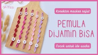 3 MINUTES DONE | How to Make a Simple Crochet Mask Connector for Beginners | crochet tutorial