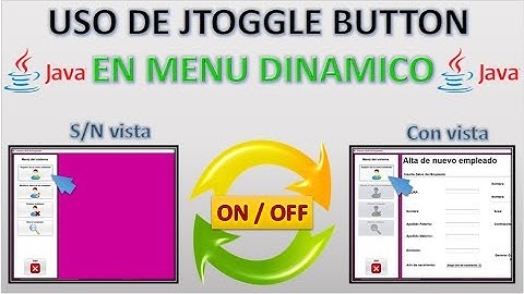 Sistema CRUD / JAVA / Uso de JToggleButton (ON/ OFF) - Intercalado de Menú Dinamico / Video(10/24)