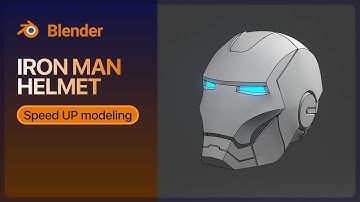 Iron Man Helmet in Blender 2.9 (Speed UP modeling)