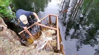 Unclogging Culvert With Beaver Resistant Trash Rack