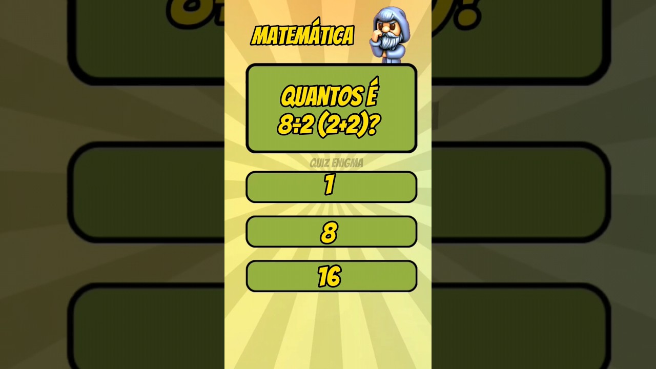 Quiz de Matemática Super Difícil, quero ver você acertar #quiz #matema