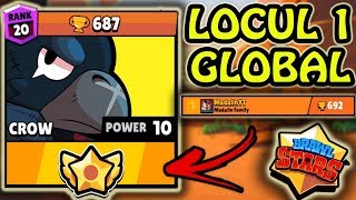 LOCUL 1 GLOBAL CU CROW! (692 TROFEE) Brawl Stars Romania screenshot 4