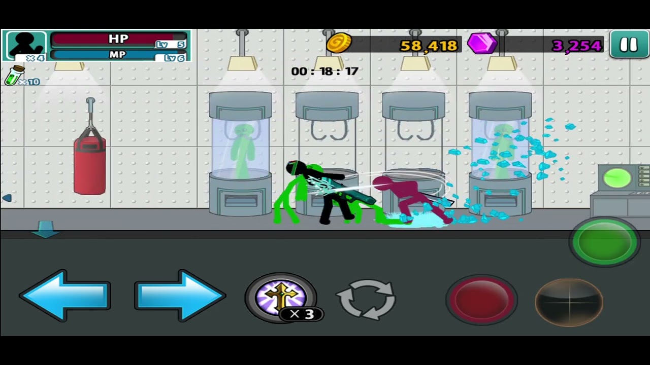 Anger of Stick 5 Level 21 Grenade Man Glitch 