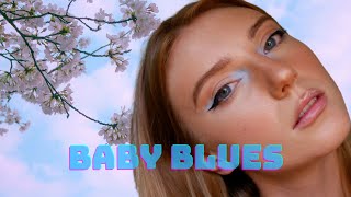 Baby Blue Summer Eye Makeup Tutorial