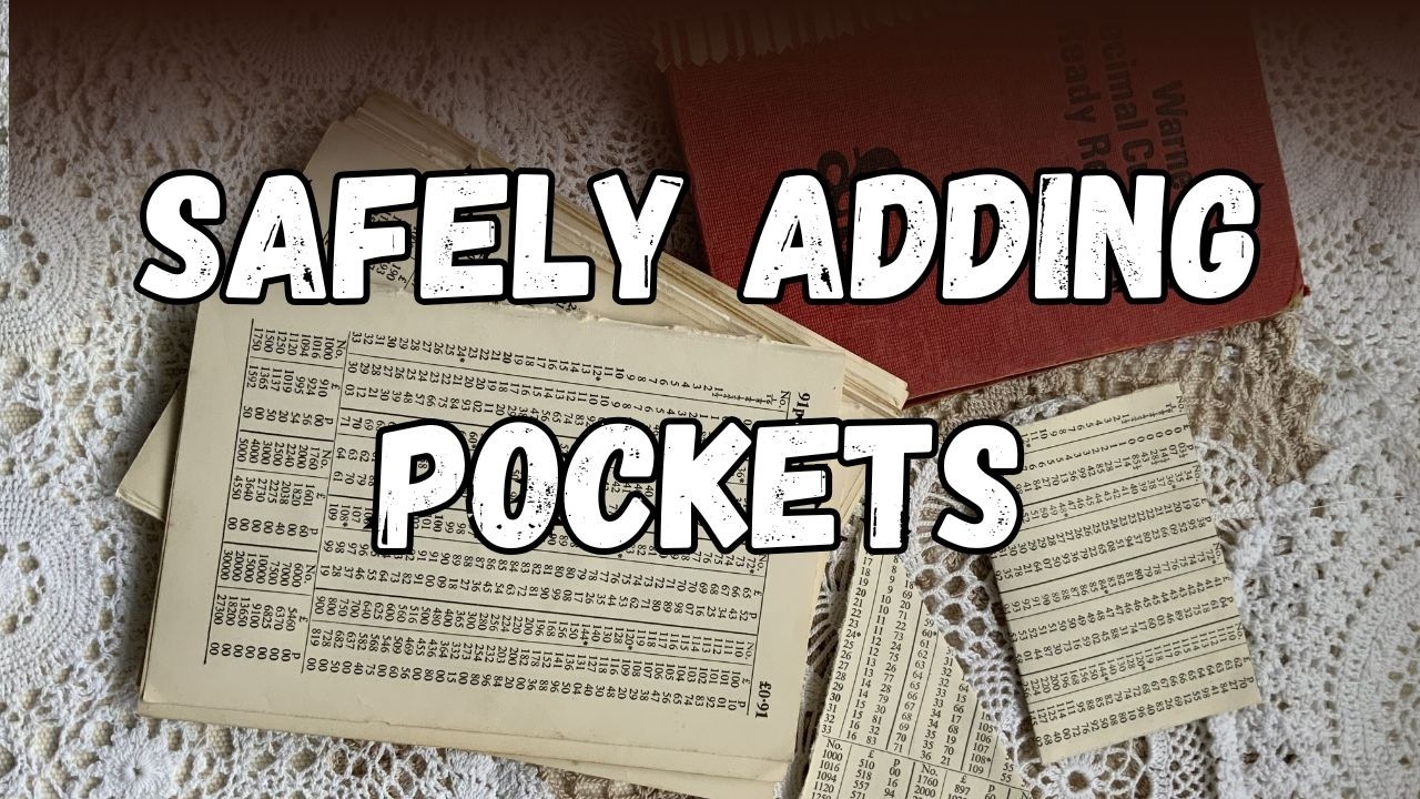 Винтажные книжные карманы — без повреждений корешка!