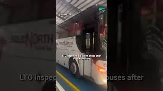 LTO inspects Solid North buses after SCTEX collision | May 8 | #LTO #SCTEX #roadsafety
