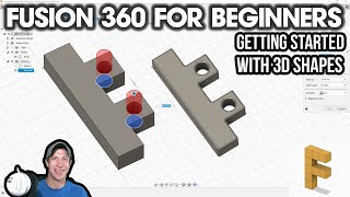 Getting Started with Fusion 360 Part 2 - How to Create 3D SHAPES!