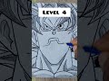 how to Draw Goku's Mouth in Different Levels #shorts