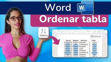 Ordenar una tabla en #word