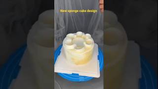 how to make new sponge cake design video #cake #food #shorts