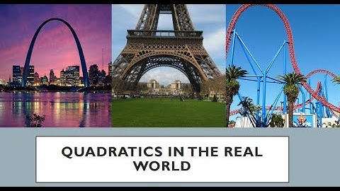 1.1 Notes -  Intro to Quadratics - Video