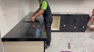 How To Install Kitchen Table On Synthetic Plastic Frame With Granite - Complete Kitchen Table