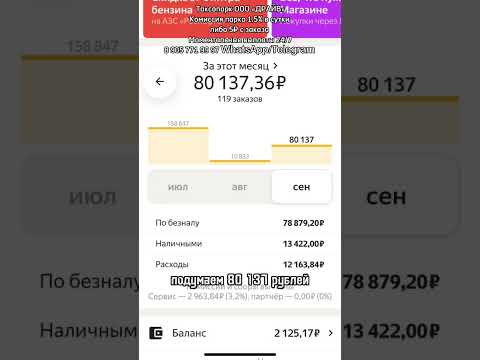 Доходы в Комфорт + за Неделю в Яндекс Такси Москва