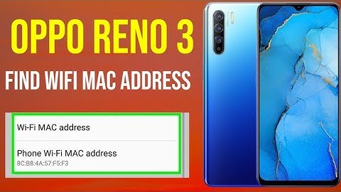 How to show wifi mac address in oppo reno 3 // oppo reno 3 wifi mac address #Mali26
