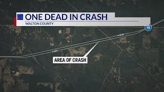 One dead, one seriously injured in a single-vehicle crash in Walton County