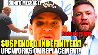 UFC BREAKING NEWS! Replacement in WORKS, Dustin Poirier SUSPENDED INDEFINITELY, McGregor at UFC 303
