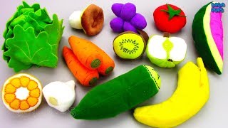 Learn names of fruits vegetables with plush toy|Plush Toys|Fruits |Fruits and Vegetables for kids