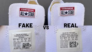 Decoración no usado Medicina Forense Fake vs Real Converse All Star Chuck Taylor / How to Spot Fake Converse  Shoes - YouTube