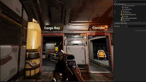 Full Sail University - Design Tools - Unreal Engine Exercise 1 - Spaceship Floor Plan Recreation
