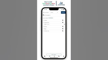 Add Dropdown/SubMenu In Your JoonWeb