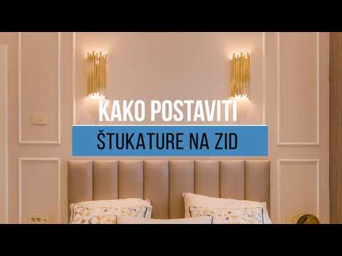 Video: Poliuretanski lajsne - dekorativni materijal