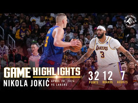 Nikola Jokić Full Game Highlights vs. Lakers 🎥