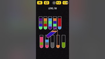 Water Sort Puzzle Level 110 (26 Moves)