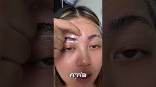 ⚠️ SKIN FREAKS OUT with Eyebrow Lift 😷 #shorts #eyebrows #diy #athome