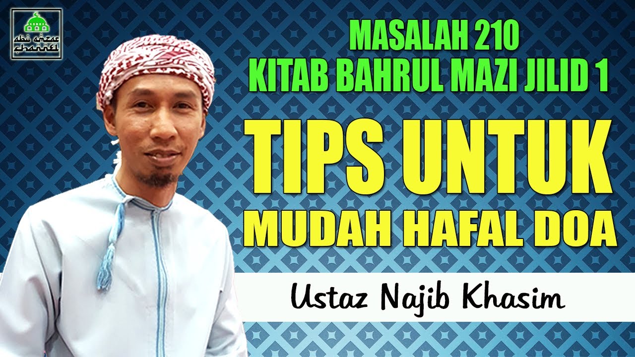 Sambungan Doa Selepas Wudhuk | Ustaz Najib Khasim - YouTube