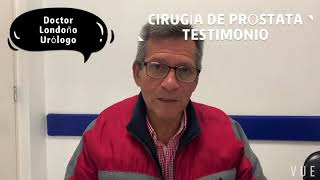 CIRUGÍA DE PRÓSTATA    TESTIMONIO