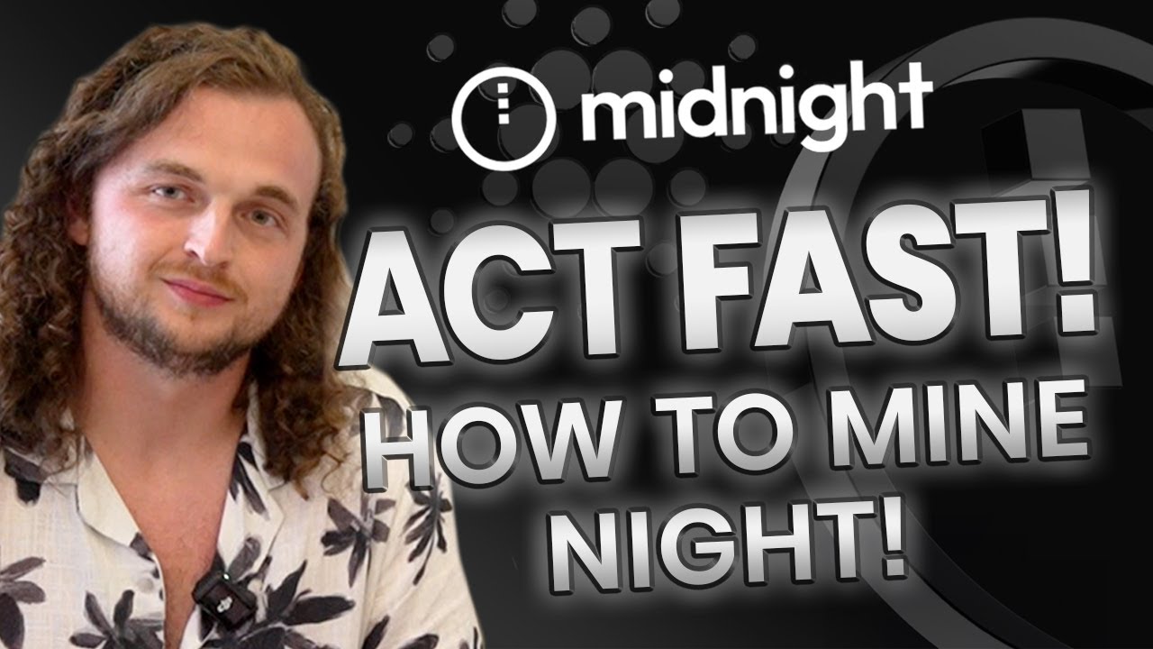How to mine Night Tokens! Act Fast! Midnight Scavenger Mine Guide!