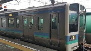 211系快速列車 篠ノ井発車