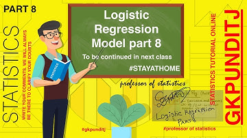 #statistics #tutorial  logistic regression part 8 | statistics tutorial online