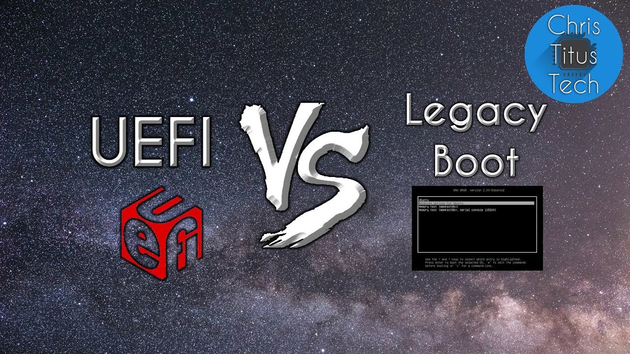 Ovisan deficit Se smanjiti  UEFI vs Legacy BIOS Boot | GPT vs MBR (DOS) | Explained - YouTube