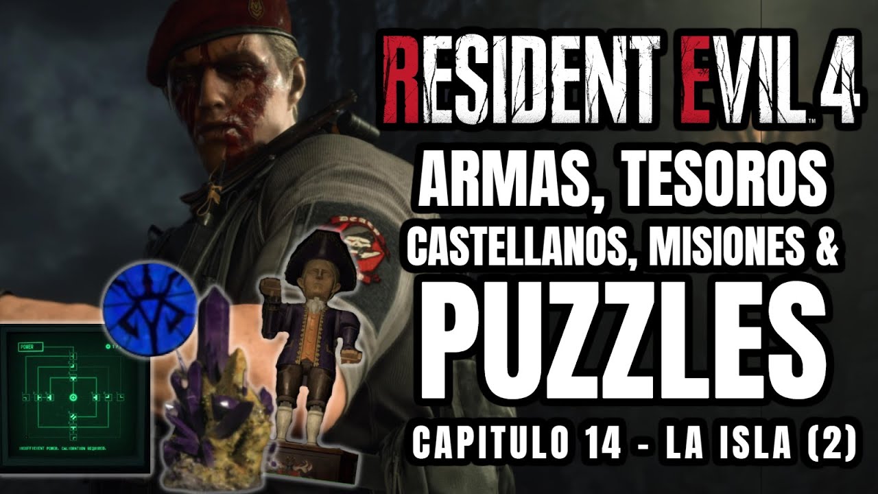 RESIDENT EVIL 4 REMAKE TODOS LOS TESOROS, CASTELLANOS, PUZZLES, ARMAS Y ...