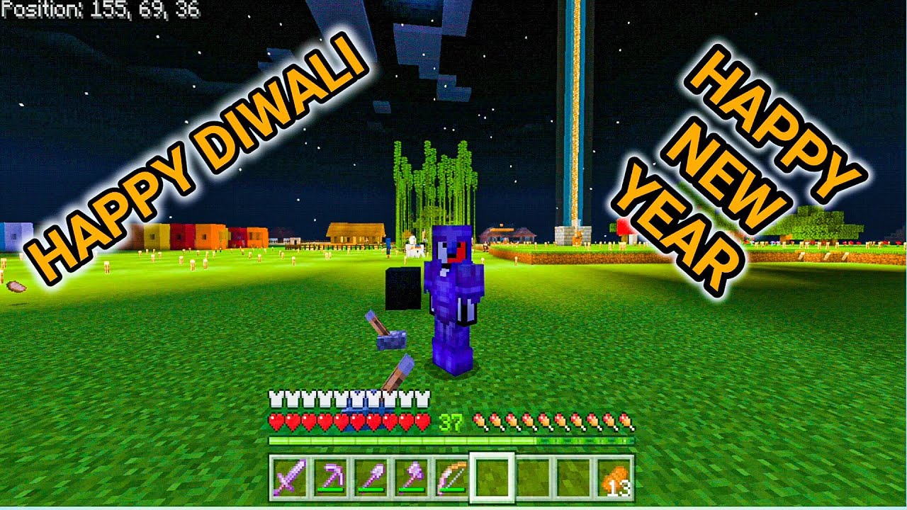 HAPPY DIWALI EVERYONE || MINECRAFT SURVIVAL SERIES IN HINDI #32 - YouTube