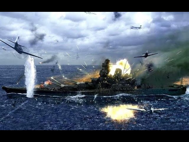 The Sinking Of The Battleship IJN Yamato | Battlestations Pacific Remastered class=