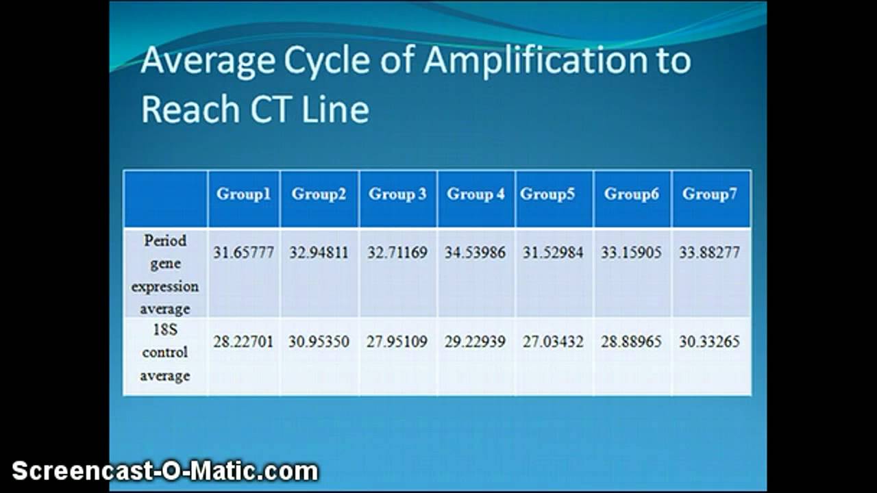 Effect of Light on the Period gene in fruit flies