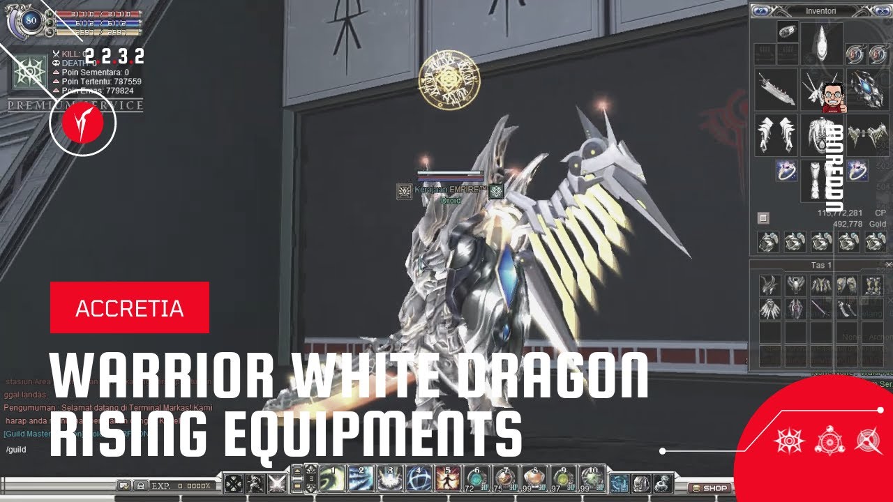 RF OFFLINE 2.2.3.2 with White Dragon Rising Items - Accretia Warrior