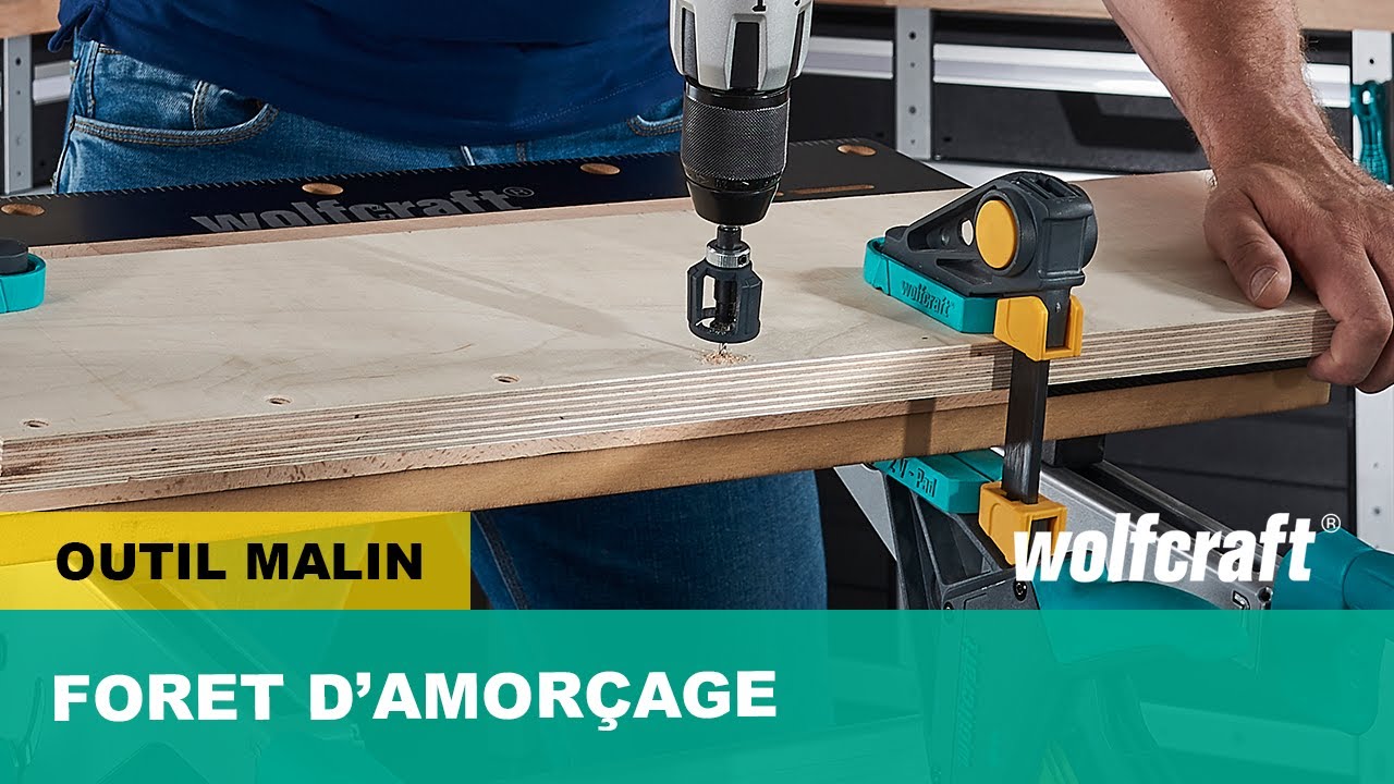 Comment obtenir des vissages parfaits - Foret d'amorçage avec fraisoir | wolfcraft