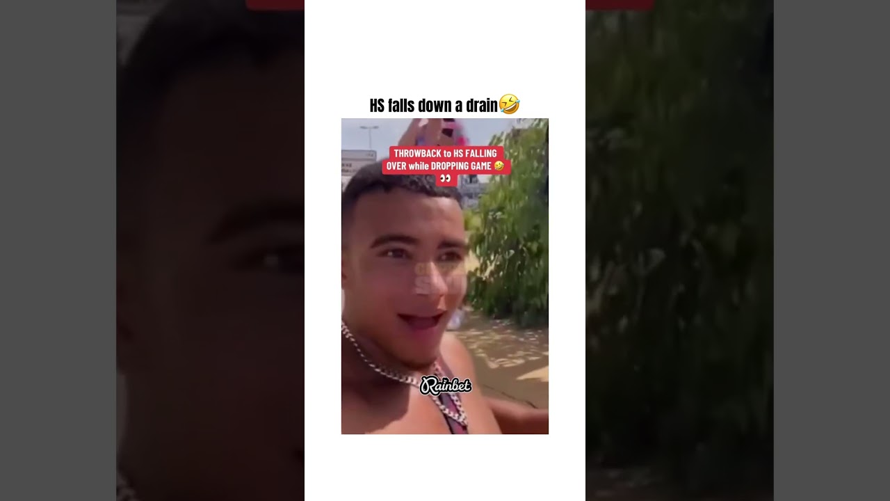 HS FALLS down a drain dropping game🤣💀