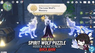 Spirit Wolf Puzzle | Hidden Achievement &amp; Luxurious Chest | Quick Guide | Genshin Impact